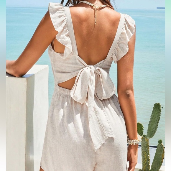 Beige Romper- Brand New- SMALL - Picture 1 of 10